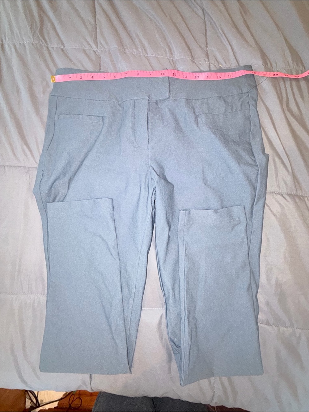 Alexa Rae Gray Stretch Straight Leg Dress Pants Size 14 NWT - Picture 4 of 7